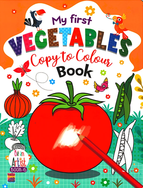 My First Vegetables Copy To Colour