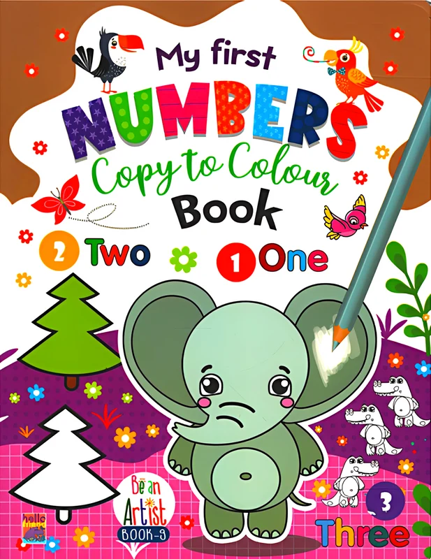 My First Numbers Copy To Colour