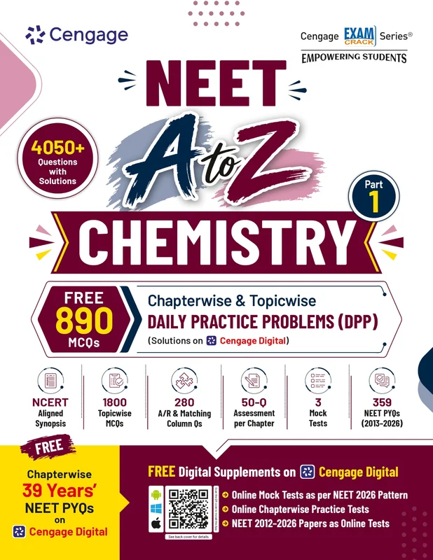 Cengage NEET A to Z Chemistry Part 1 with Chapterwise Topicwise DPP