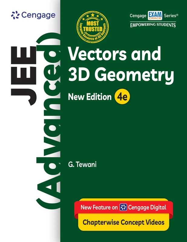 Cengage JEE (Advanced) Vectors and 3D Geometry with Chapterwise Concept Videos & Online Assessments