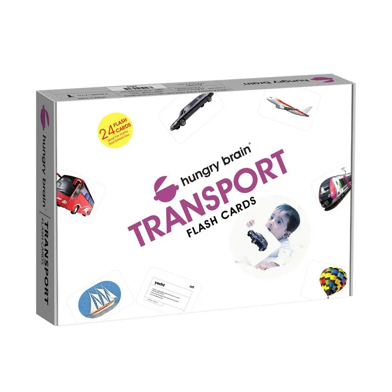 Flash Cards Hungry Brain My First Transport 24 Cards 1-4 Years