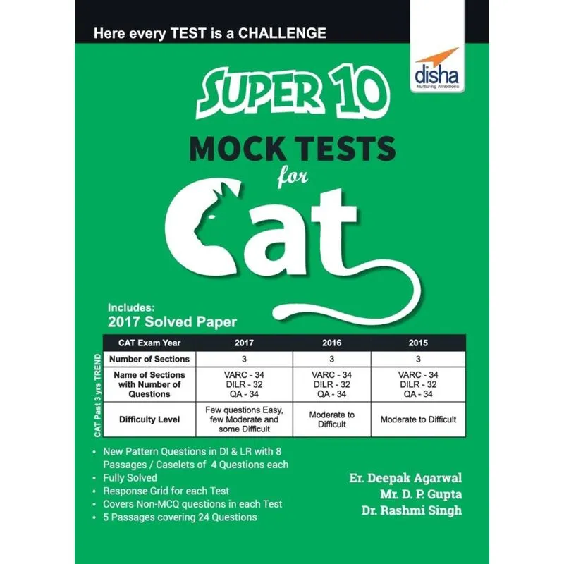 Super 10 Mock Tests for CAT