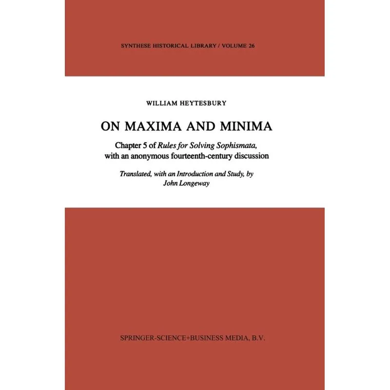 On Maxima and Minima