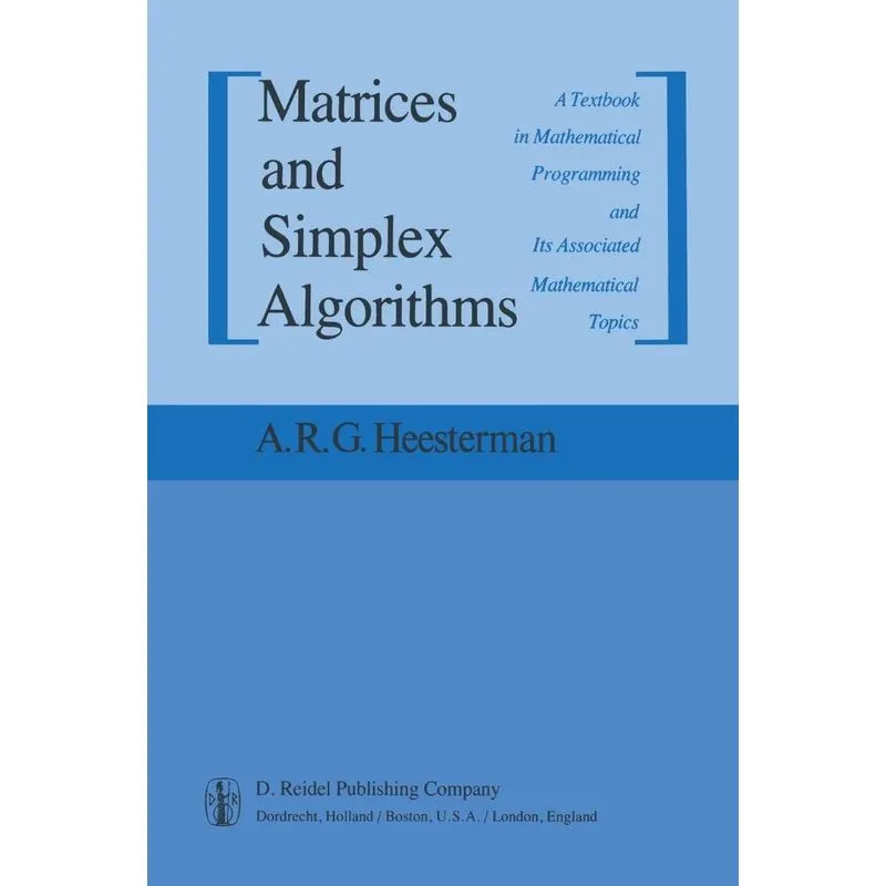 Matrices and Simplex Algorithms