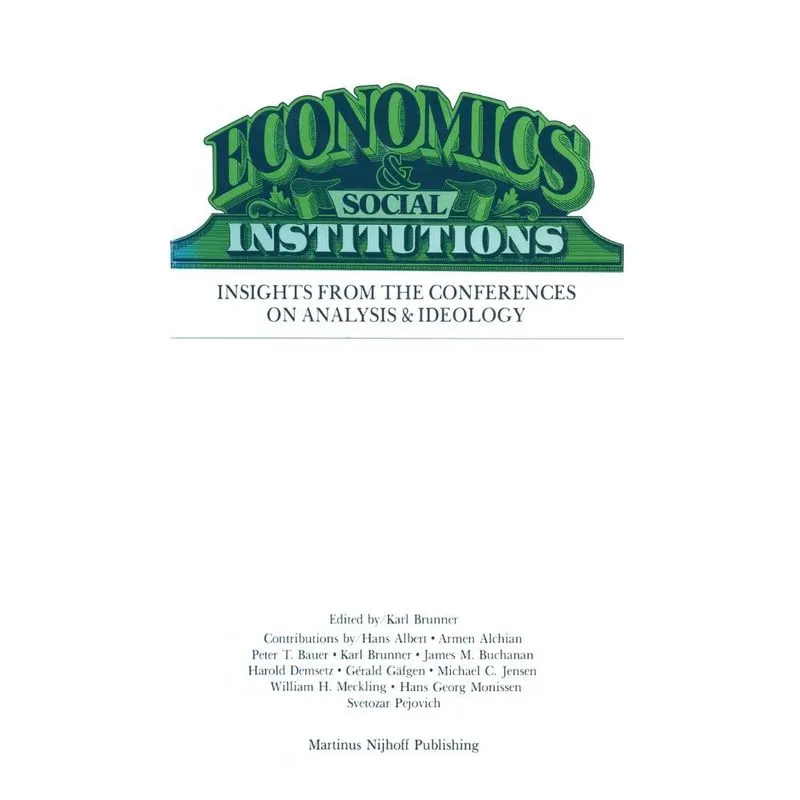 Economics Social Institutions