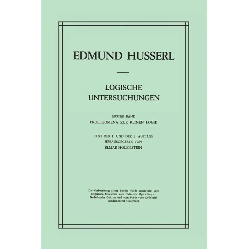 Logische Untersuchungen