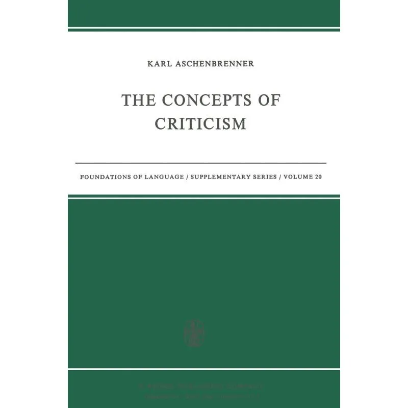 The Concepts of Criticism