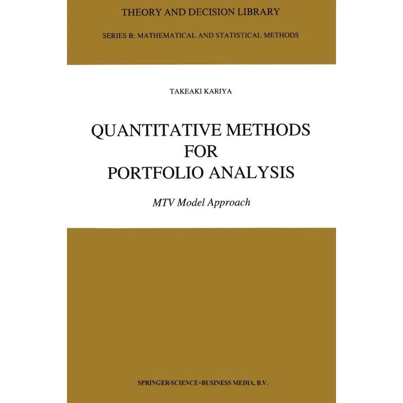 Quantitative Methods for Portfolio Analysis