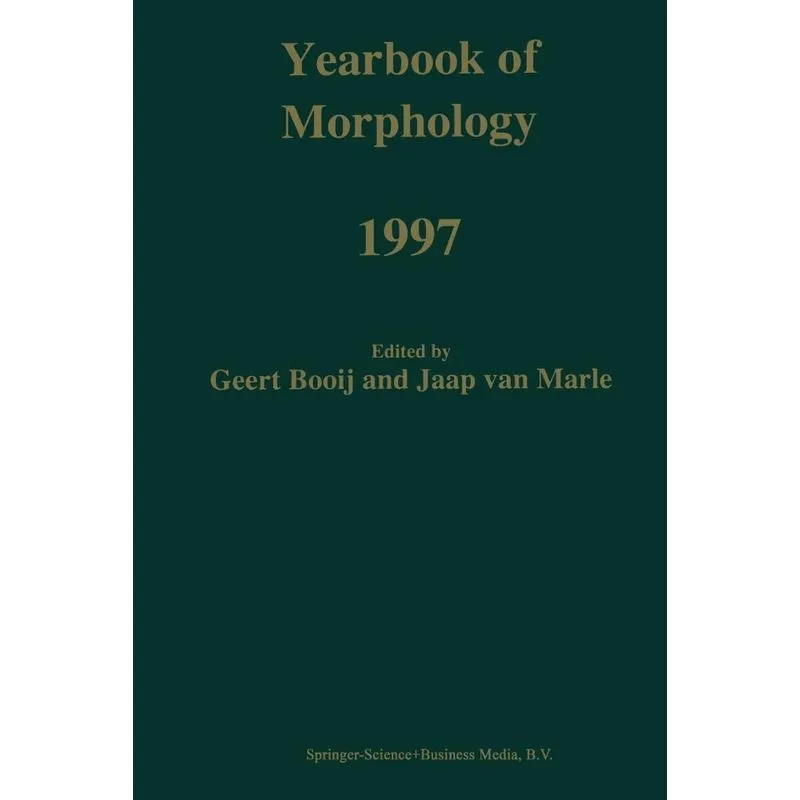 Yearbook of Morphology 1997