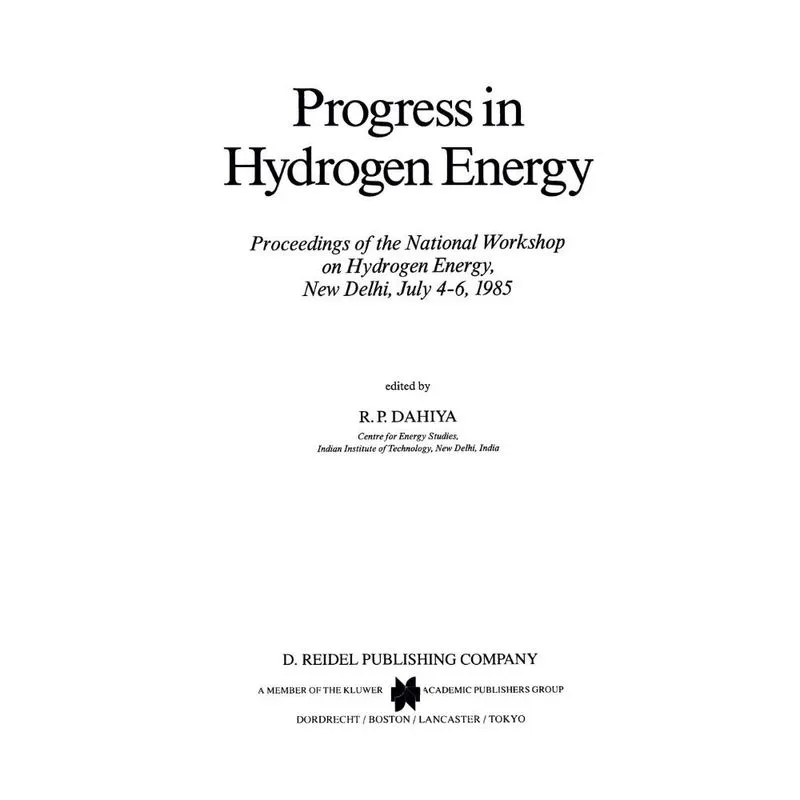 Progress in Hydrogen Energy