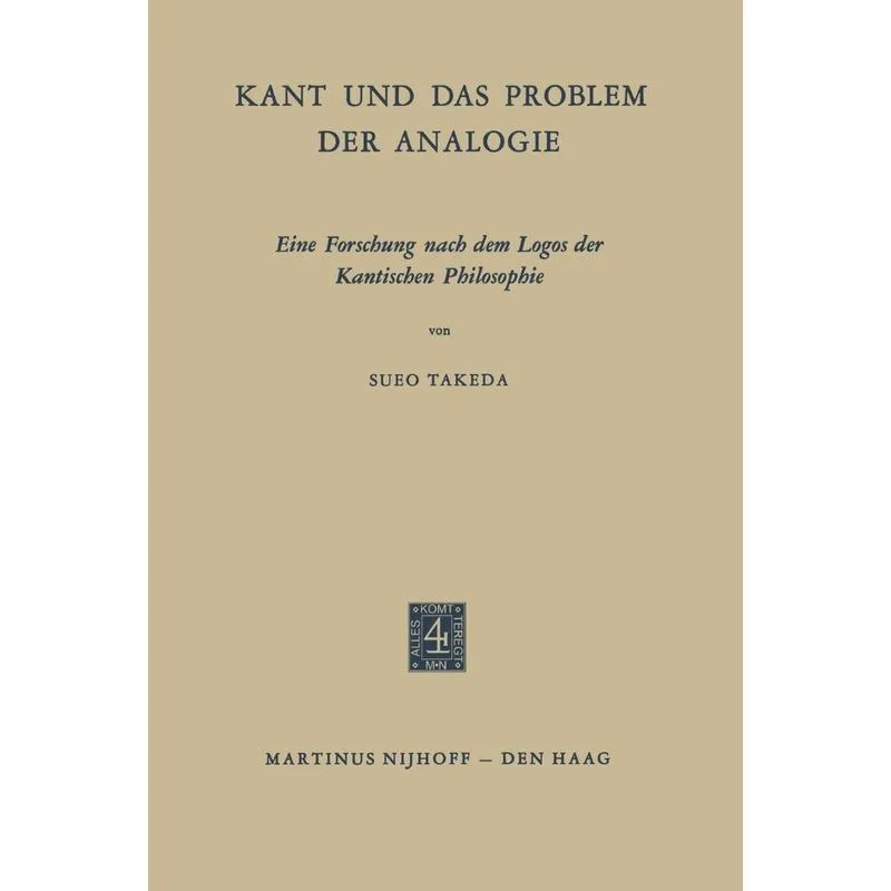 Kant und das Problem der Analogie