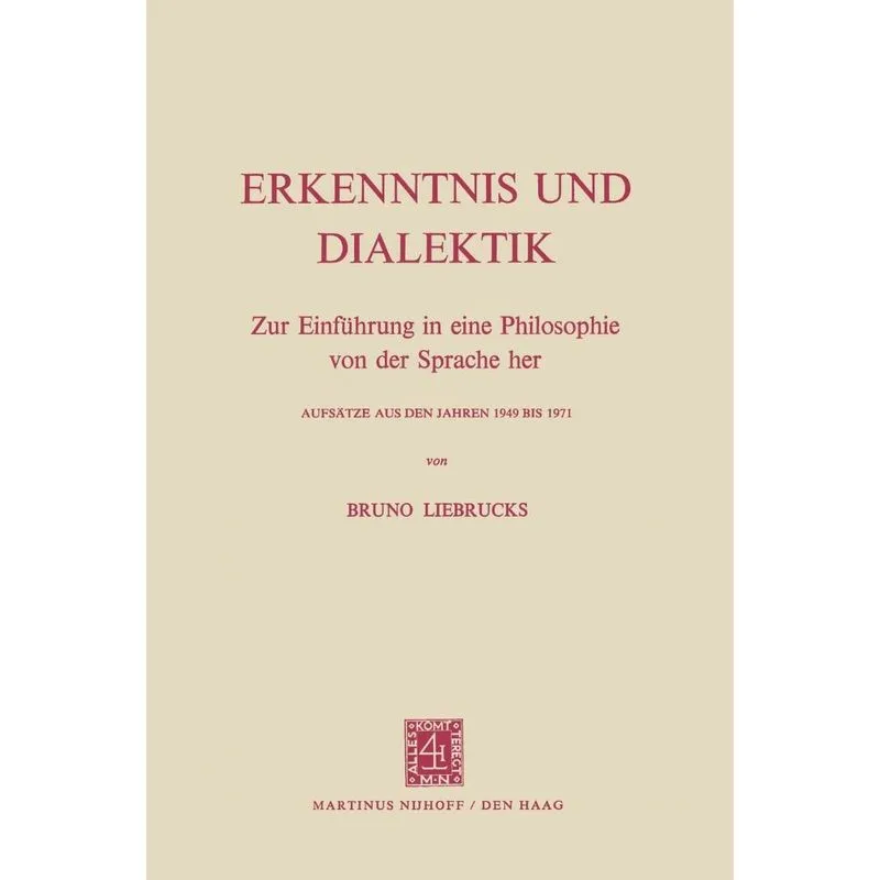 Erkenntnis und Dialektik