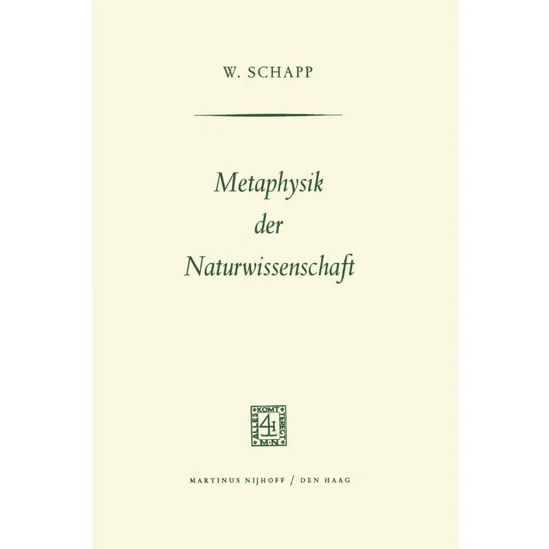 Metaphysik der Naturwissenschaft