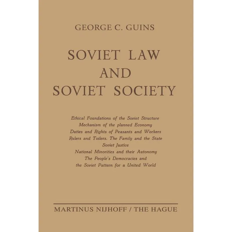 Soviet Law and Soviet Society
