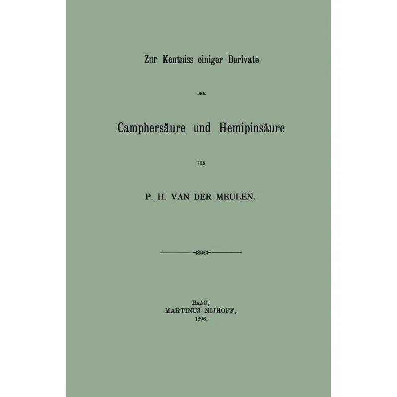 Zur Kentniss einiger Derivate der Camphersäure und Hemipins