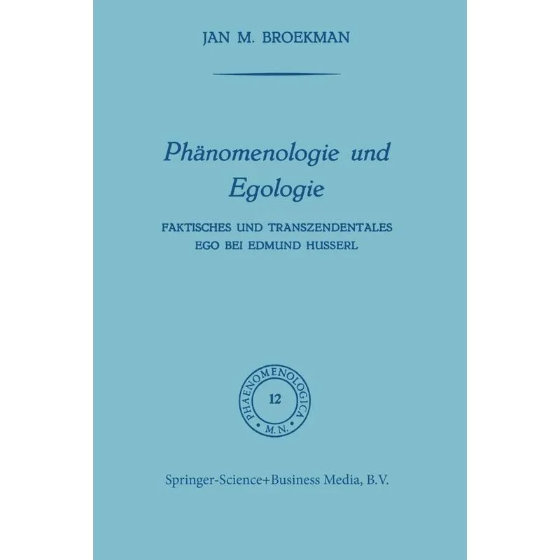 Phanomenologie Und Egologie