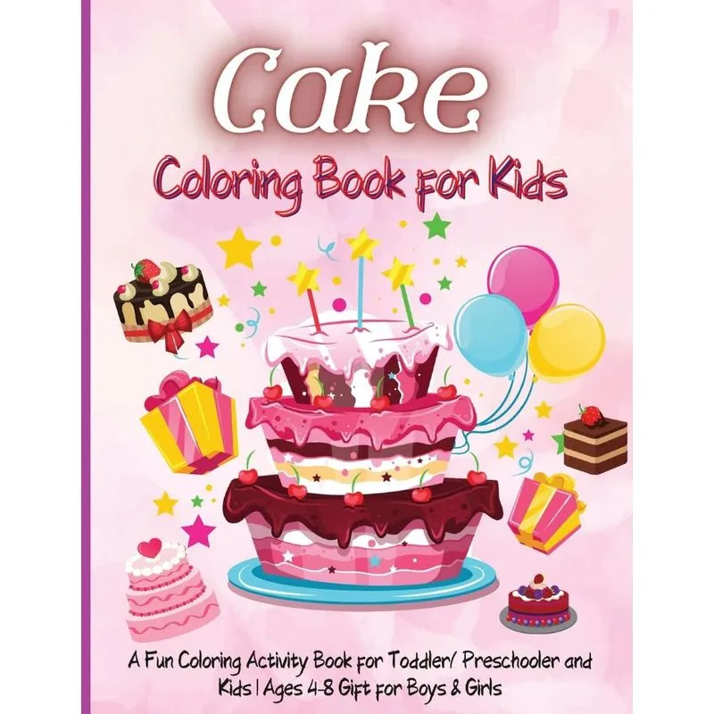 Cake Coloring Book for Kids