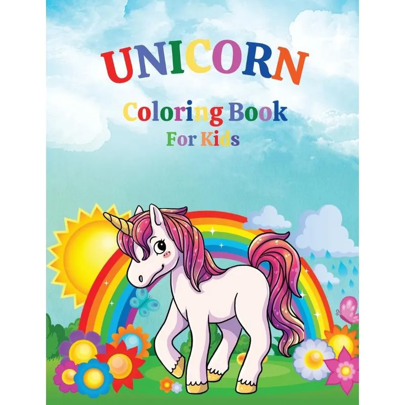 Unicorn coloring book for girls