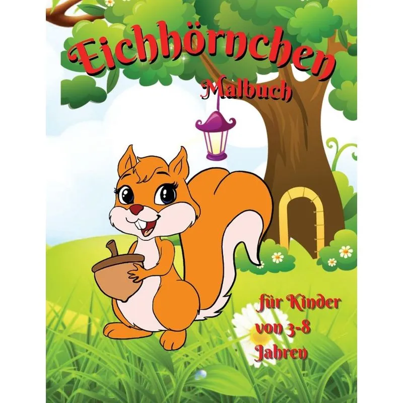 Eichhörnchen-Malbuch für Kinder