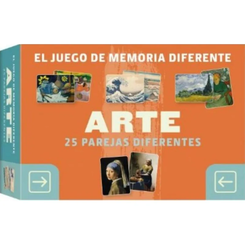 Juego de Memoria Diferente Arte: 25 Parejas Diferentes