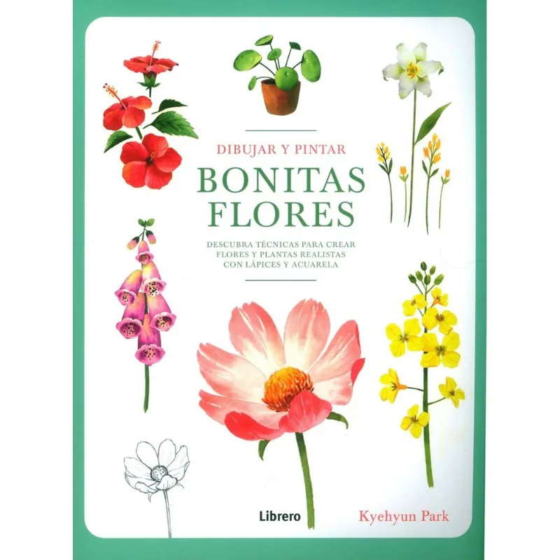 Dibujar y pintar bonitas flores: Acuarelas paso a paso Dibujar y pintar bonitas flores