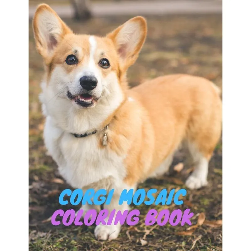 Corgi Mosaic Coloring Book