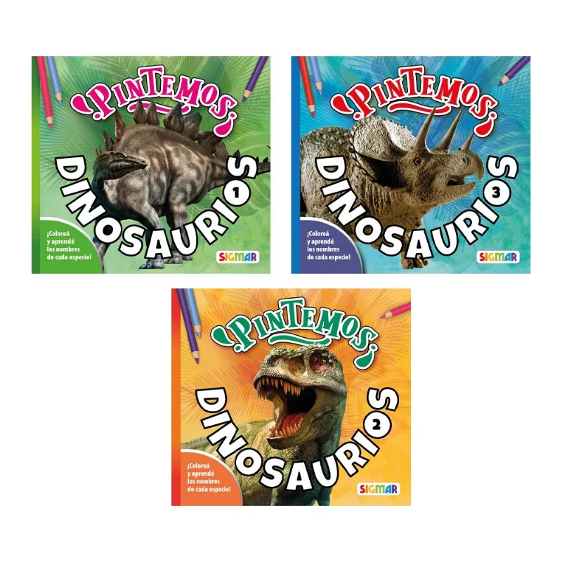 Libro Pintemos Dinosaurios - Sigmar