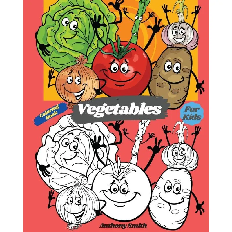 Vegetables Coloring Book For Kids