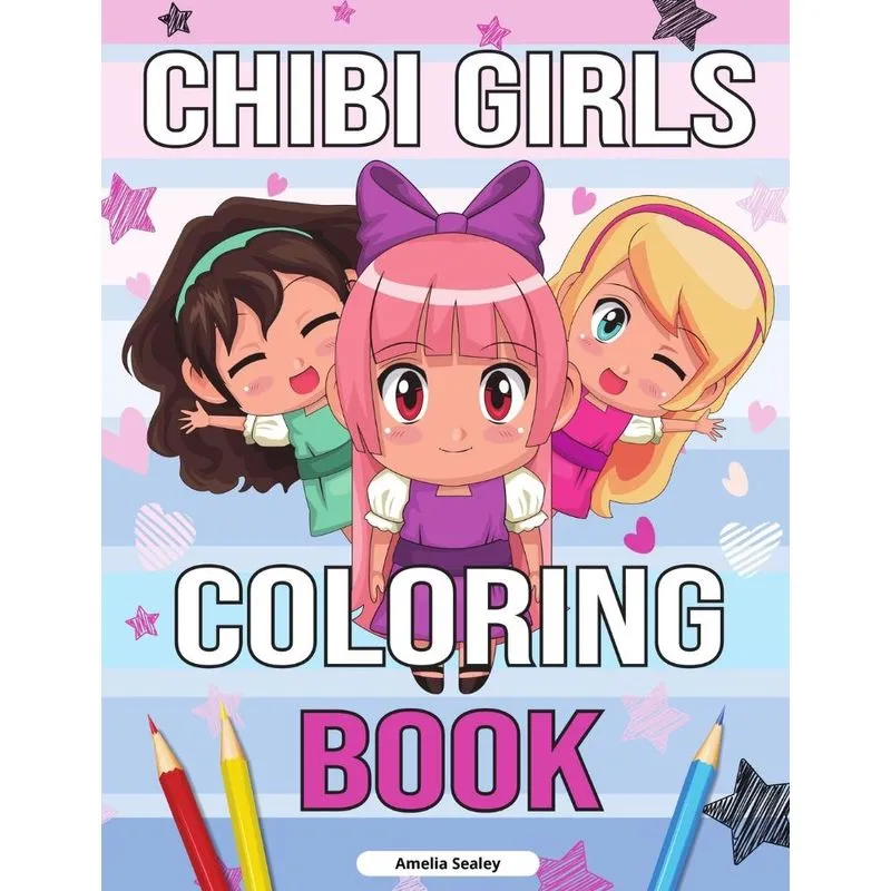 Chibi Girls Coloring Book