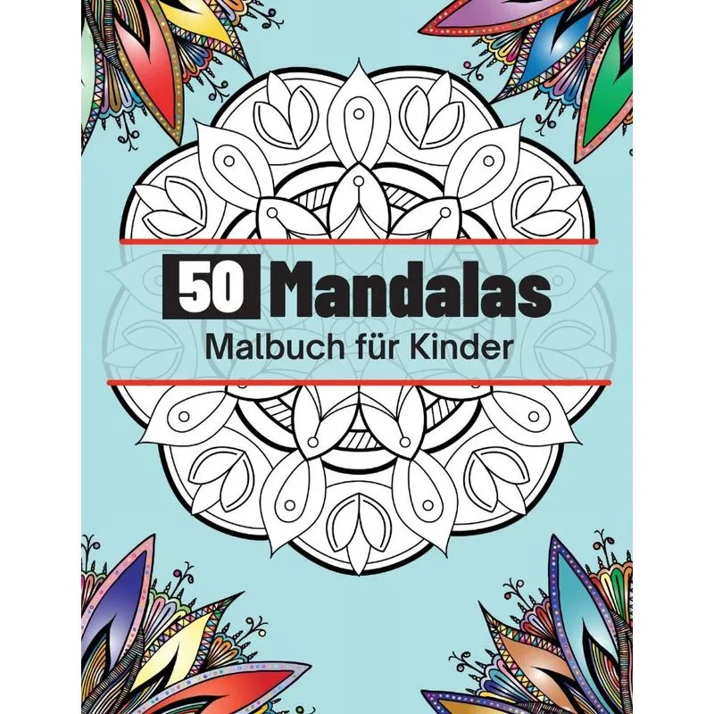 50 Mandalas Malbuch für Kinder