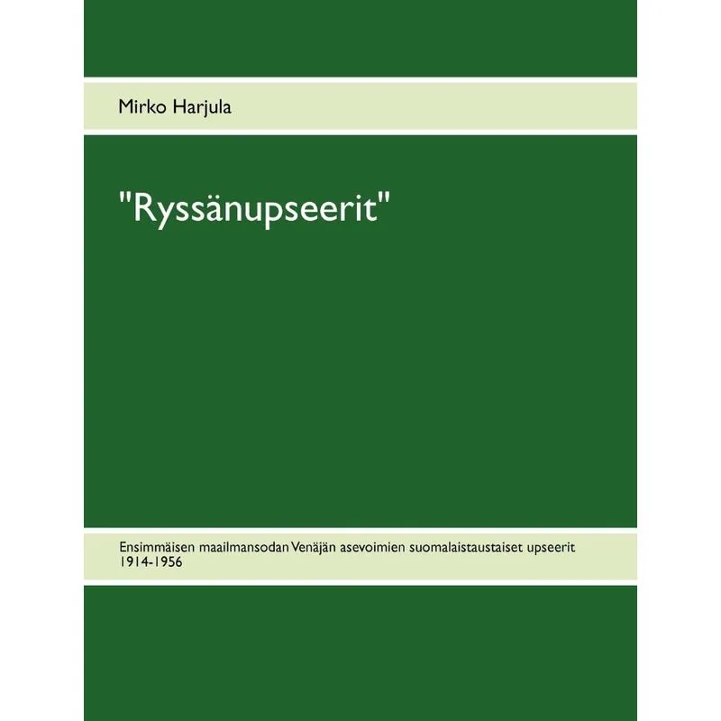 Ryssänupseerit