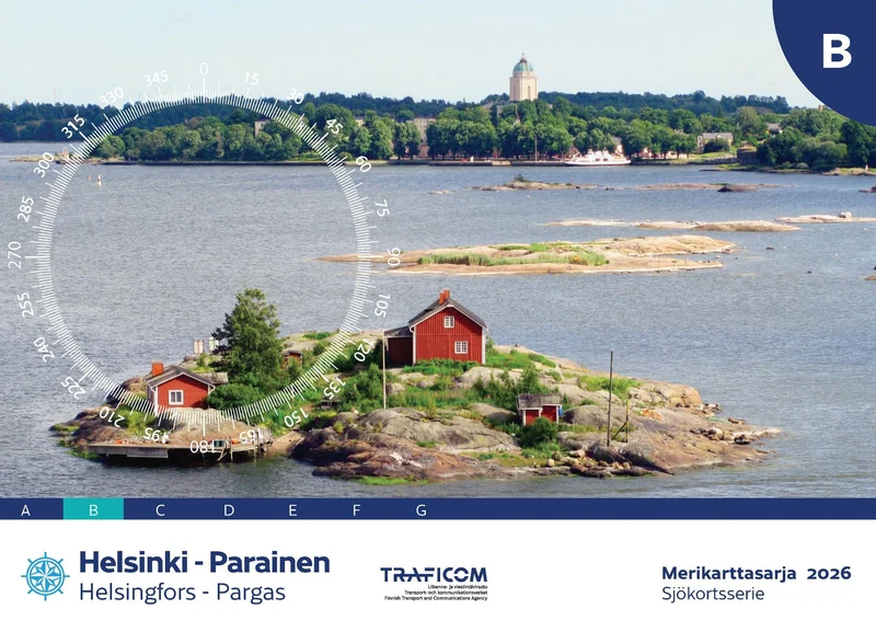 Merikarttasarja B Helsinki - Parainen, 1:50 000