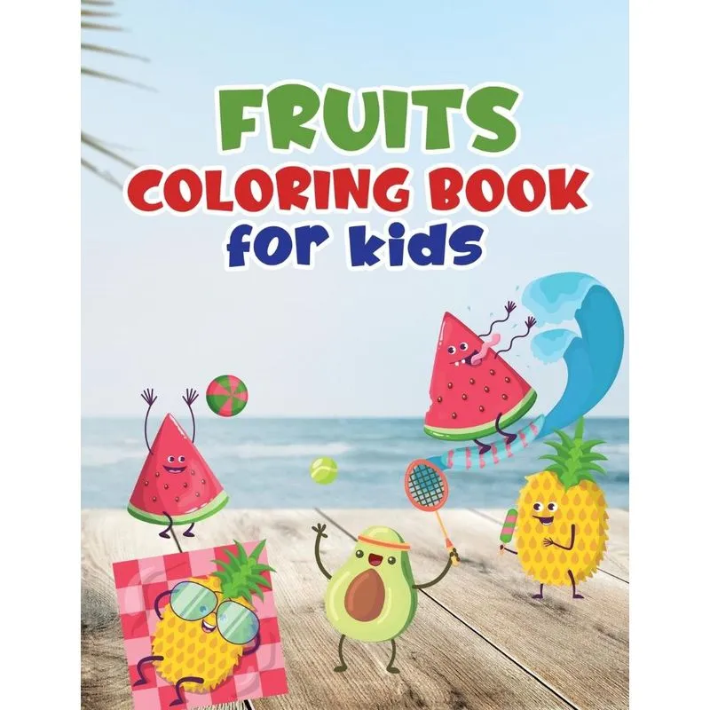 Fruits coloring book for kids