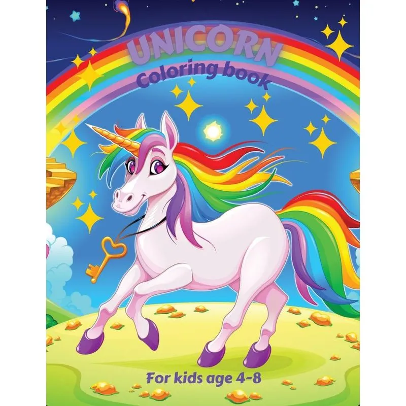 UNICORN COLORING BOOK FOR KIDS 4-8