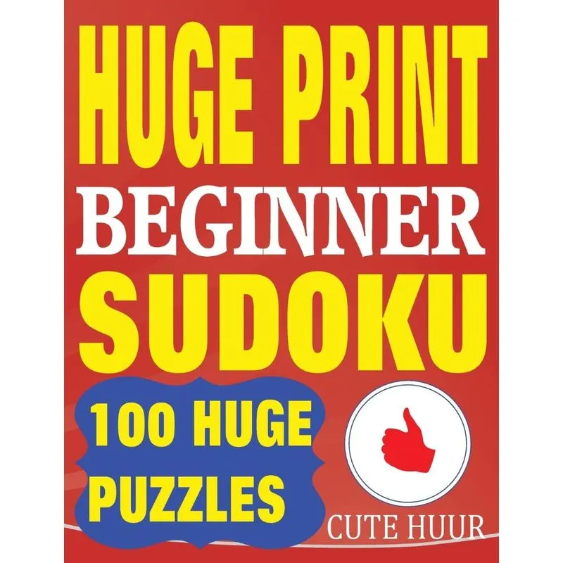 Huge Print Beginner Sudoku