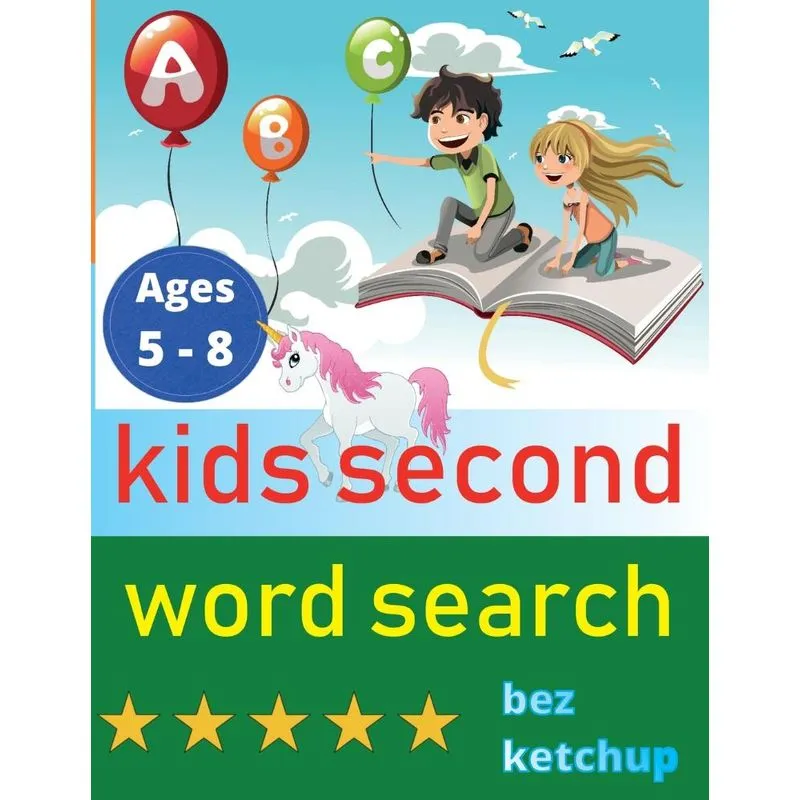 kids second word search