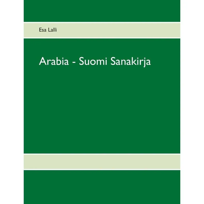 Arabia - Suomi Sanakirja