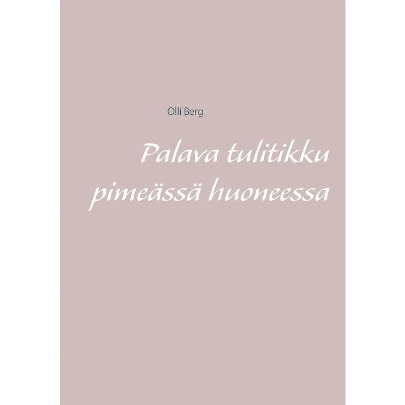 Palava tulitikku pimess huoneessa