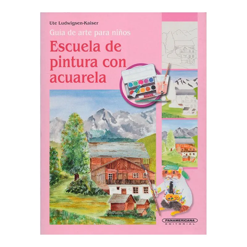 Escuela de pintura con acuarela