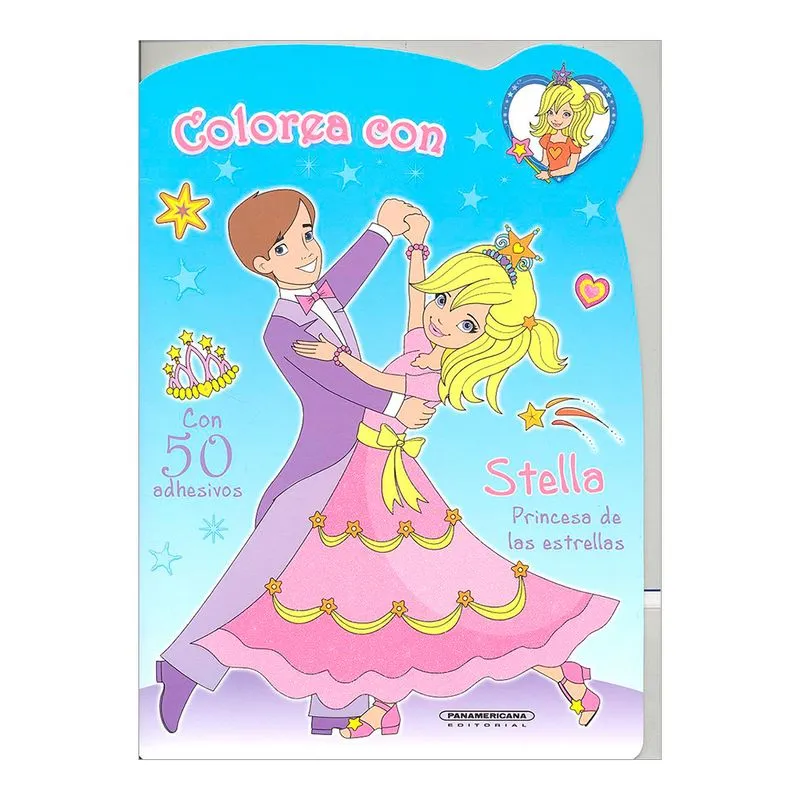 Colorea con Stella, princesa de las estrellas