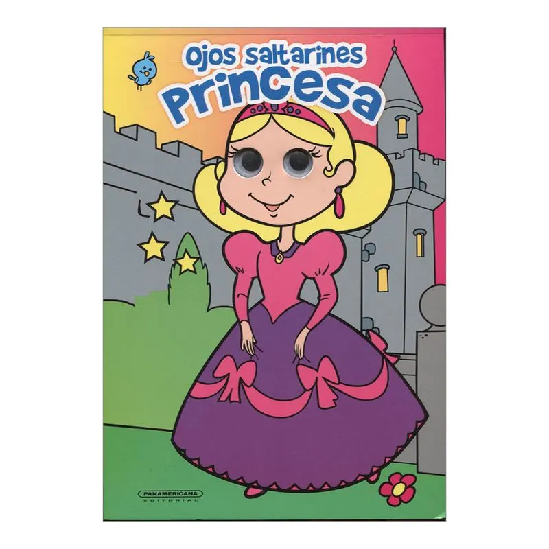 Princesa ojos saltarines. Libro para colorear