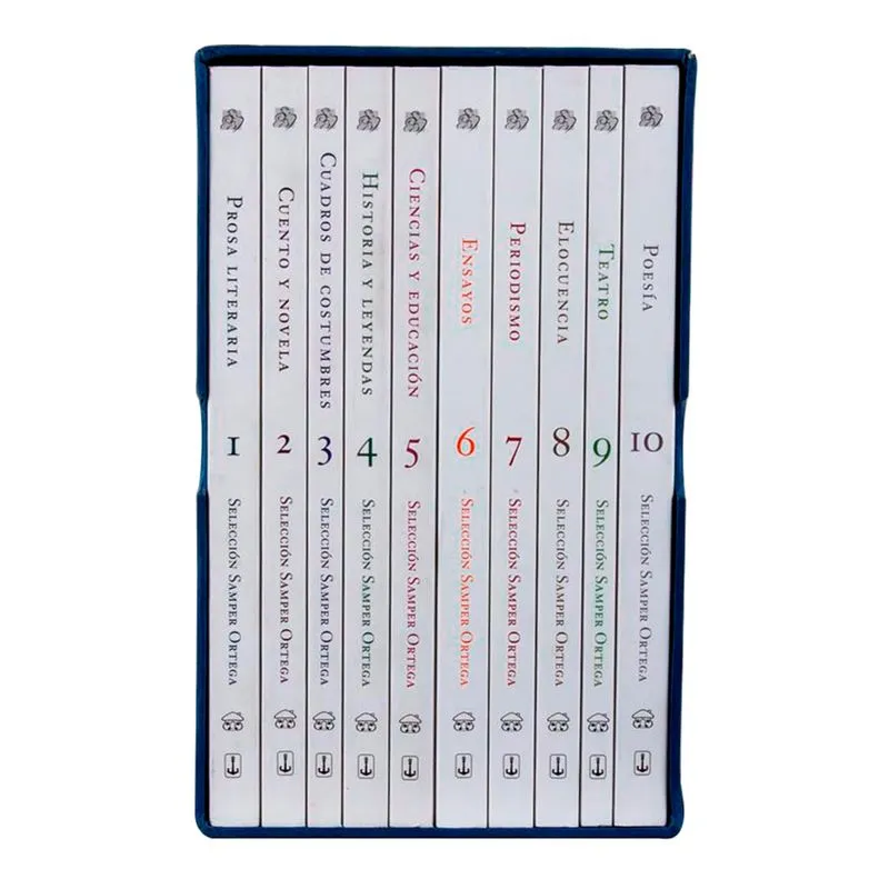 Selección Samper Ortega de literatura colombiana (10 tomos)