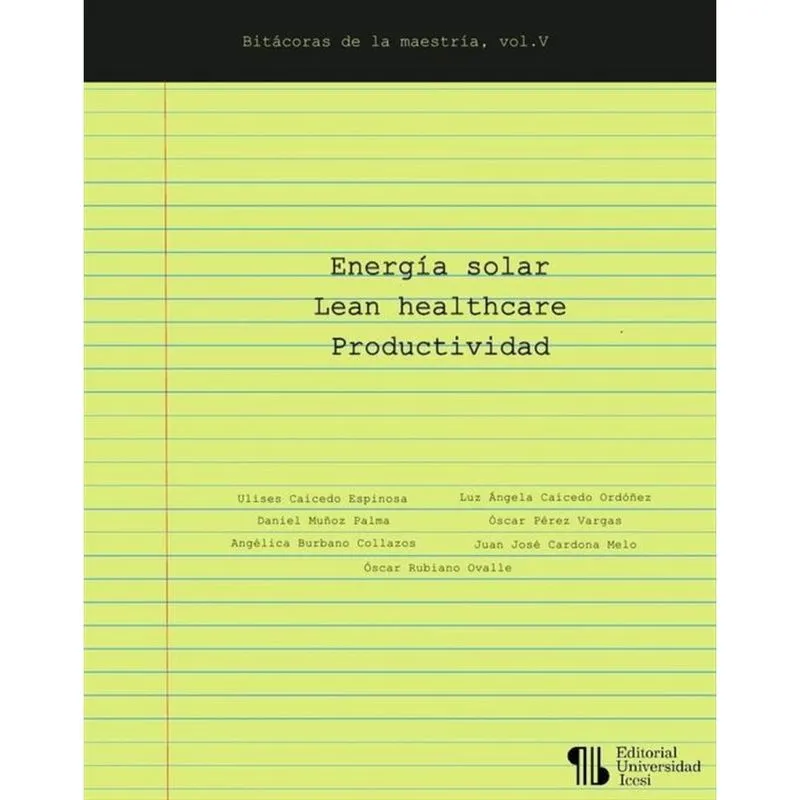 Energía solar – Lean healthcare – Productividad - Espanhol