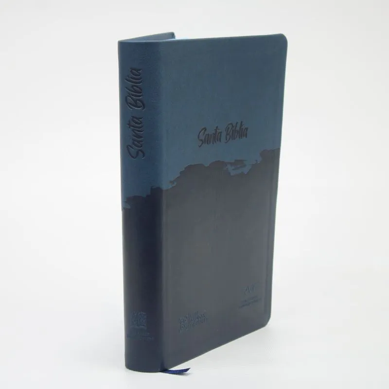 Biblia Reina Valera con ayudas digitales, azul