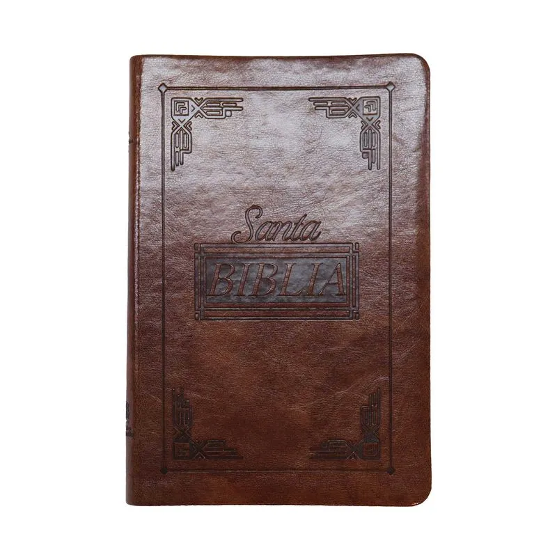 Biblia Reina Valera 1960: color café canto pintado