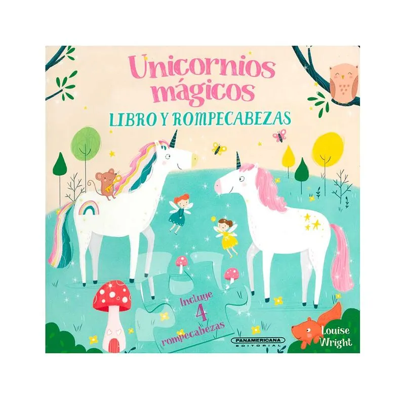 Unicornios mágicos. Libro y rompecabezas
