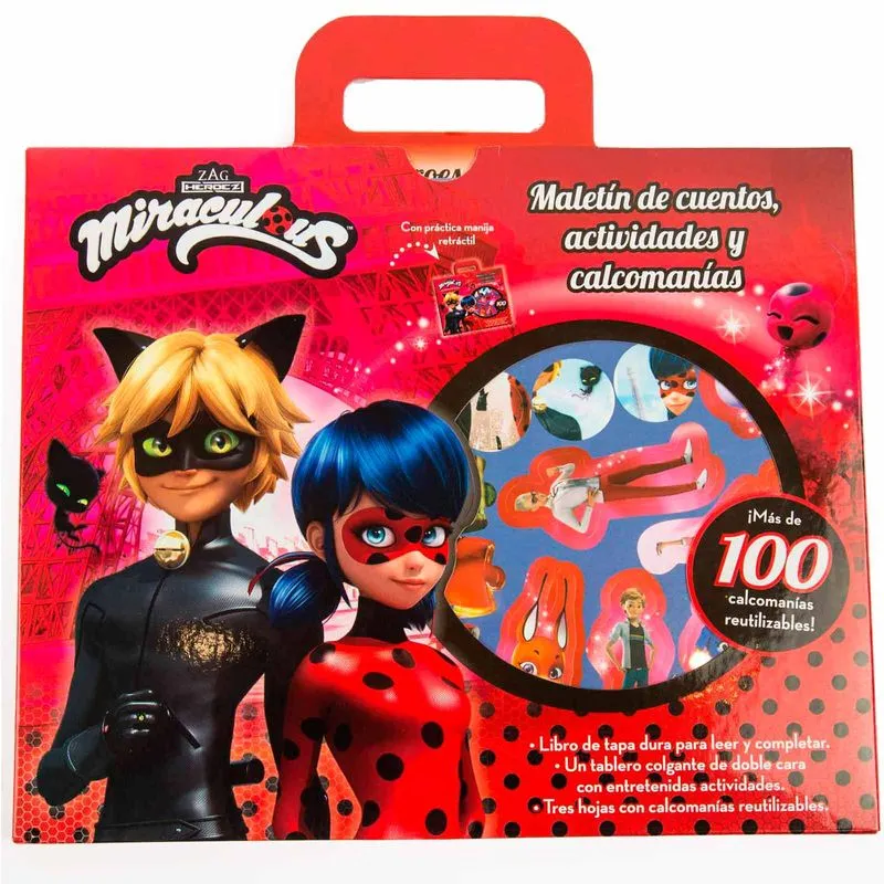 Miraculous: Maletín de cuentos, actividades y calcomanías