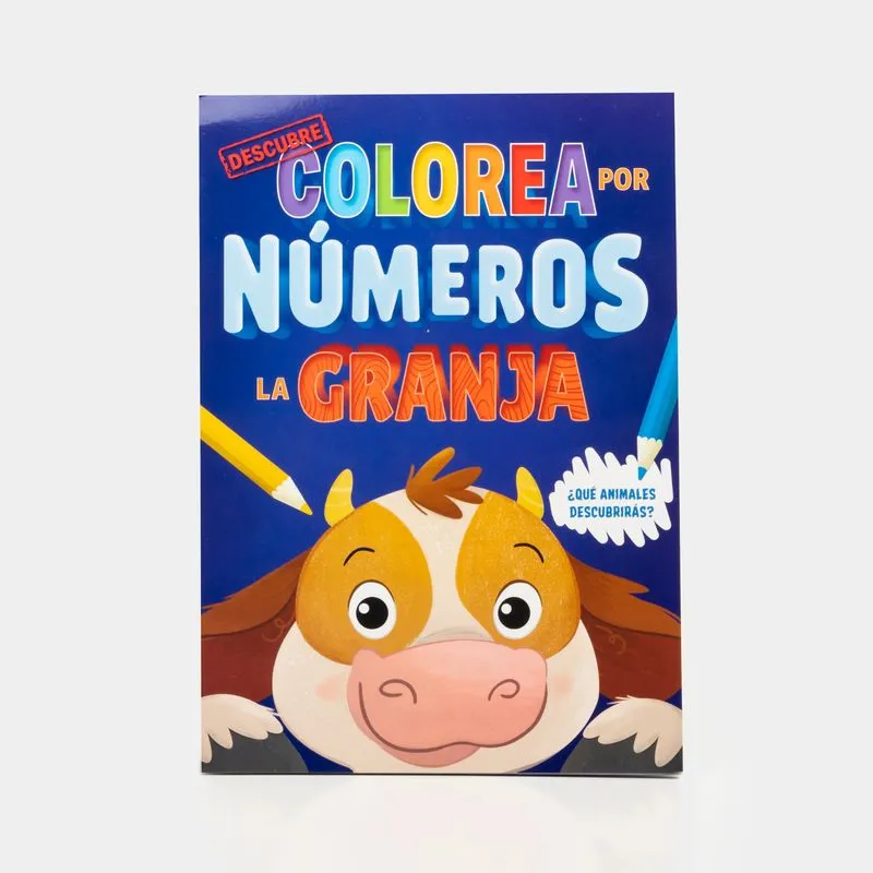 Descubre: colorea por números - La granja