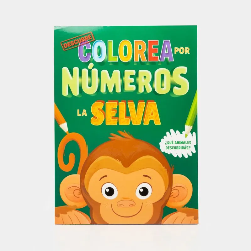 Descubre: colorea por números - La selva