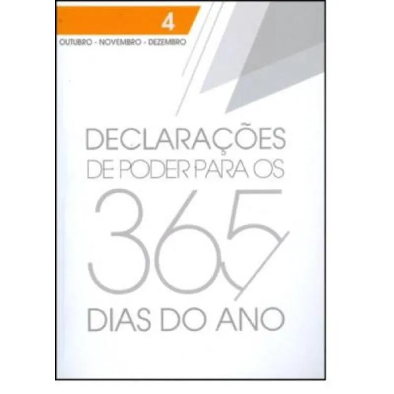 Livro Declarações De Poder Para Os 365 Dias Do Ano - Vol.4